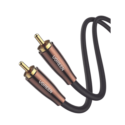 Cable de Audio Coaxial Macho a Coaxial Macho (S/PDIF) / 5.1 Canales / Diseño de Blindaje Multiple / Núcleo de Cobre / Caja de Aleacion de Cobre / 2 Metros / Color Negro