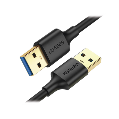 Cable USB-A 3.0 a  USB-A 3.0 / 1 Metro / Macho a Macho / Conector Niquelado / Núcleo de Cobre Estañado / Blindaje Múltiple / Velocidad 5Gbps / No Requiere Controlador / Compatible con USB2.0 Y USB 1.1