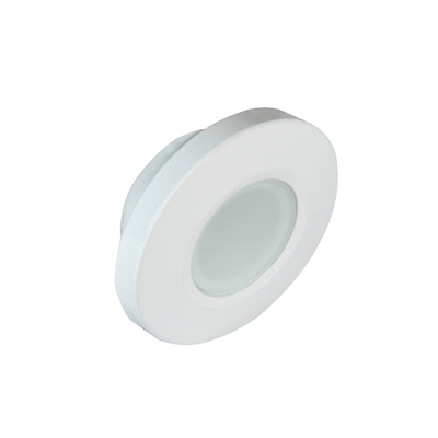 Luz led marina serie Orbit , emite luz de colores blanco, rojo y azul de 210 lúmenes, para uso interior o exterior, fabricado bajo norma de protección IP67.