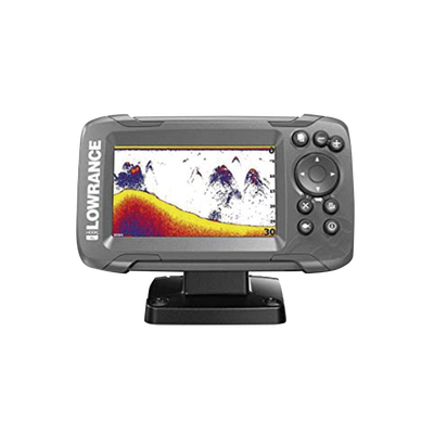 Hook2-4x Ecosonda en pantalla horizontal solarMax de 4 pulgadas, incluye transductor