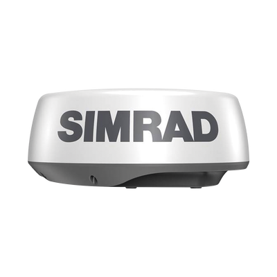 Radar Náutico HALO20 / Tecnología de Compresión de Pulsos / Alcance de 24 Millas Náuticas / Antena Domo de 61 cm / Seguimiento MARPA / Modos Puerto, Altamar y Clima / InstantOn™ / Bajo Consumo Energético