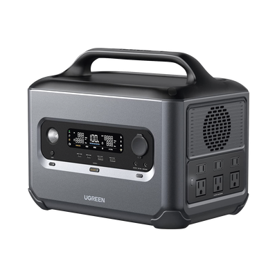 Estación de Energía Portátil 1200W (1024Wh) | 6 AC 1200 W | 2 USB-C 100W | 2 USB-A 22.5 W | 1 Toma de Encendedor | 2 Salidas CC5521 | BMS | WIFI | Bluetooth | APP | Tipo LiFePo4 | 3000 Ciclos de vida.