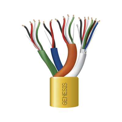Carrete de Cable de 305 Metros / Color Amarillo / Compuesto por 6 x 22 AWG blindado, 4 x 18 AWG, 4 x 22 AWG, y 2 x 22 AWG / Para Aplicaciones en Control de Acceso