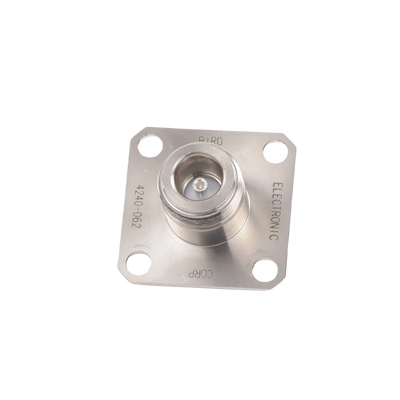Conector N Hembra de Cambio Rápido / Wattmetro BIRD 43, 4304, 4 perforaciones a 18 mm, Níquel/ Plata/ Teflón.​