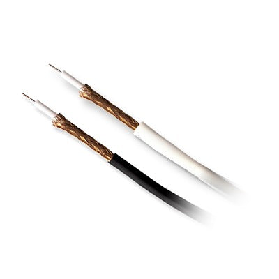 Bobina de cable coaxial de 305 metros, tipo RG11, de color negro para aplicaciones de CCTV