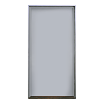 Puerta metálica galvanizada 3' 0" x 7' 0" / Resistente a fuego por 180 min. /Preparación para cerradura cilíndrica y refuerzo para cierra puerta