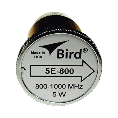 Elemento de 5 Watt en linea 7/8" para Wattmetro BIRD 43 en Rango de Frecuencia de 800 a 1000 MHz.