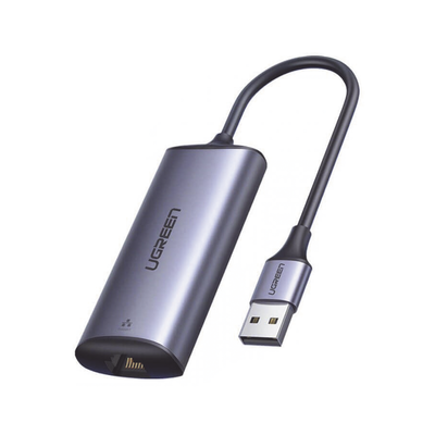 Adaptador de Red USB-A 3.0 a RJ45 / Admite 10/100/1000 Mbps y 2.5G / Caja de aluminio / Longitud del cable 10 cm / 1 a 1