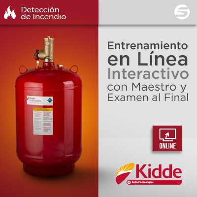 Certificación virtual KIDDE en Sistemas de Supresión a Base de Agentes Limpios