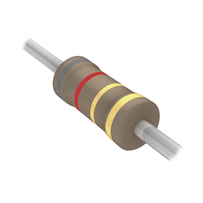Resistencia Axial de Película de Carbón de 8.2 Ohm, 1/4 Watt, 5%