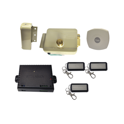 Kit Cerradura Eléctrica 321DC Derecha y Hub para Apertura a través de SmartPhone , compatible con Yale CONNECT