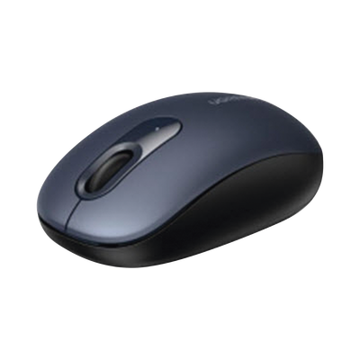 Mouse Inalámbrico 2.4G 800/1200/1600/2400 DPI / Función de 3 botones / Alcance 10m / Silencioso / Ergonómico / Anti-caída y Anti-interferencias / Color Midnight Blue / Batería Alcalina AA (incluida).