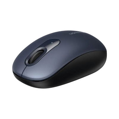 Mouse Inalámbrico 2.4G 800/1200/1600/2400 DPI | Función de 3 botones | Alcance 10m | Silencioso | Ergonómico | Anti-caída y Anti-interferencias | Batería Alcalina AA incluida | Midnight Blue.