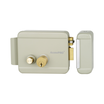 Cerradura Eléctrica con Botón de Salida/ Incluye Llave / Exterior / Derecha