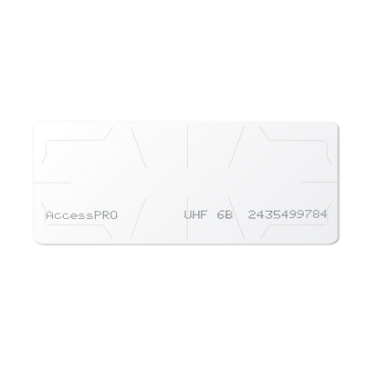 UHF TAG Adherible Tipo Etiqueta / ISO 18000 6B / Se Adhiere al Cristal del Vehículo / Compatible con Lectoras de Largo Alcance PRO12RF y PRO6RF