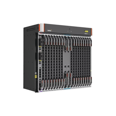 OLT Carrier Class Modular GPON, 16 Ranuras de Servicio, Incluye 1 Tarjeta de Servicio, crecimiento hasta 256 puertos GPON o 128 XGPON, Gestión por UNM2000, CLI, (Incluye Instalación de Software UNM2000)