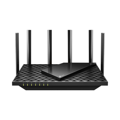 Router WiFi 6 Doble Banda / AX5400 MU-MIMO 4X4 y OFDMA / 1 puerto WAN 10/100/1000 Mbps / 4 puertos LAN 10/100/1000 Mbps / 1 puerto USB 3.0 /  6 potentes antenas / Administración App (Tether) o Página web / Protección HomeShield