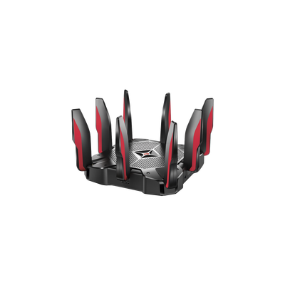 Router de juegos de banda triple AC5400 MU-MIMO 1 puerto WAN 10/100/1000 Mbps y 8 puertos LAN 10/100/1000 Mbps, 2 puerto USB 3.0 y 8 antenas.