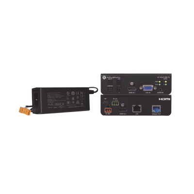 HDMI (2 INPUT) PLUS VGA SWITCHER ; CONTROL ; AND HDBASET OUTPUT (100 M) W/POWER SU