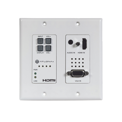 HDMI (2 INPUT) PLUS VGA SWITCHER ; CONTROL ; AND HDBASET OUTPUT (100 M) DECORA WAL