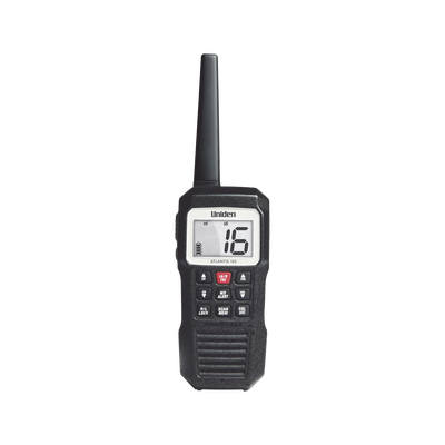 Radio Marino Portátil VHF, flotante y sumergible, Rx: 156.050-163.275MHz Tx: 156.025-157.425MHz, cumple con los canales marinos Internacionales, de EUA y Canadá