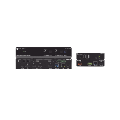 OMEGA 4X2 4K/UHD MULTIFORMAT MATRIX SWITCHER TX/RX KIT ; WITH HDMI ; USB-C ; DISPLA