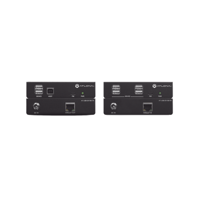 Kit extensor de señal USB 2.0 de alta velocidad / hasta 100 metros / donde los componentes USB(Laptops, cámaras, micrófonos y parlantes) están ubicados en diferentes áreas de la sala.