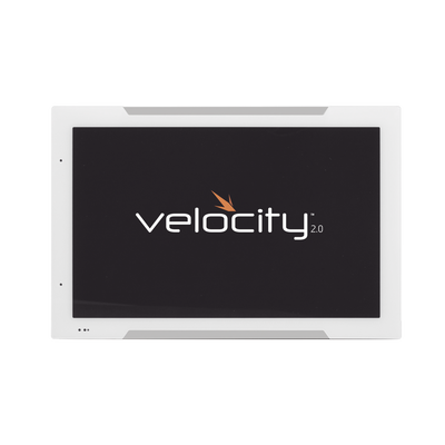 Panel táctil de programación Velocity de 8″ / Iluminación LED en bisel para programación de salas y control AV / Color blanco