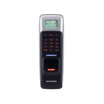 BioLite Net Lector de Huella con Teclado y PROX 125KHz EM/ Protección IP65 / Uso con BioStar 2