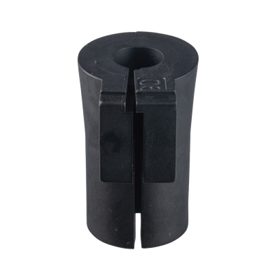 Pasacable Grommet de Entrada de Cable Terminado, Sencillo y Pequeño, 0.24"-0.28", Color Negro. Paquete de 12 Piezas