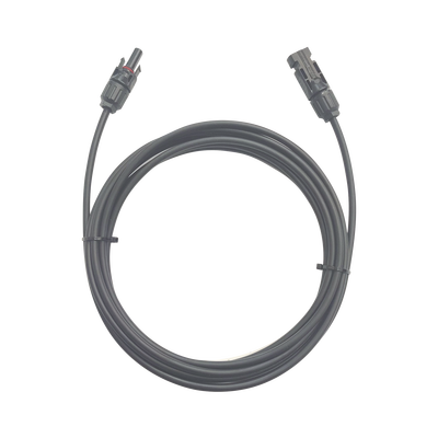 Cable Fotovoltaico / 1 metro / Color Negro / Calibre 10 AWG / Terminal MC4-Macho y Hembra en  ambos extremos