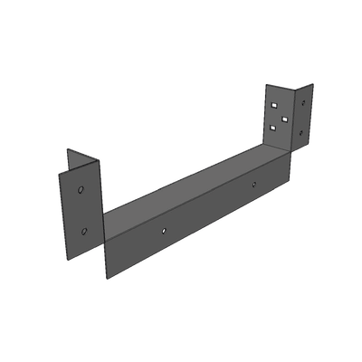 Conector de Escalera de Aluminio a Tablero (Caja) / Peralte 3 1/4" / Ancho 6" / Incluye Tornillería