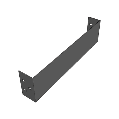 Placa de Cierre para Escalera de Aluminio / Peralte 3 1/4" / Ancho 9" / Incluye Tornillería