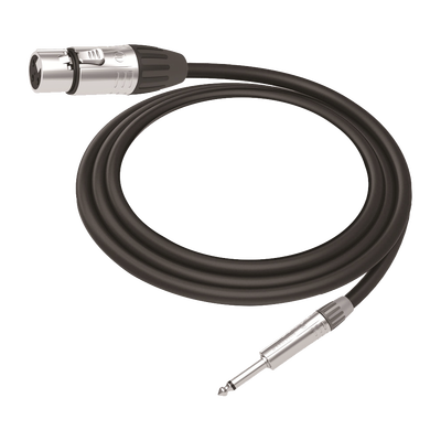 Cable de Audio | XLR 3 Polos Hembra a Plug 1/4 in mono | Conector Seetronic Serie M SCMF3 - MP2X | Longitud 3m