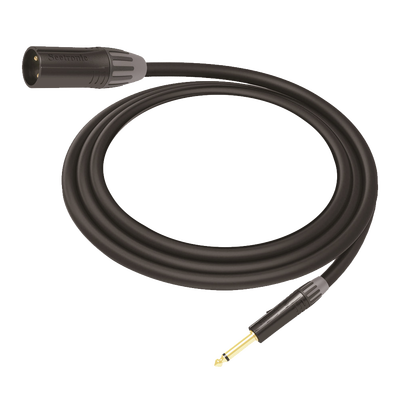 Cable de Audio | XLR 3 Polos Macho a Plug 1/4 in mono | Conector Seetronic Serie M SCMF3 - MP2X | Longitud 3m