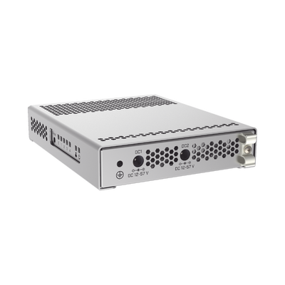 (CRS305-1G-4S+IN) Switch administrable Sistema Operativo Dual, puerto 1G Rj45, 4 puertos 10G SFP+ para Escritorio