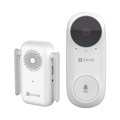 Timbre Wi-Fi (Doorbell) de Batería Recargable / Libre de Cables / Llamada a la App / Incluye Timbre Para Interior Con Timbres Seleccionables / Ranura para Memoria / Uso Interior
