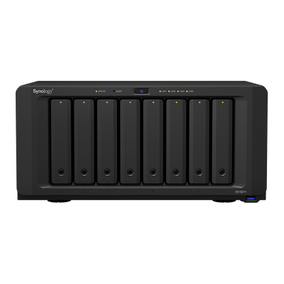 Servidor NAS de 8 Bahías (Expandible a 18 Bahías) / Hasta 324 TB / 4 GB RAM / Servicio Nube Gratis (P2P) / Administración Remota y Respaldo Programado