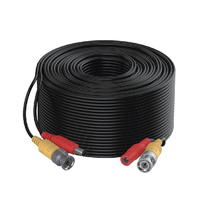 Cable Coaxial Siames (Mini RG59) + Alimentación / 10 Metros de Distancia / CCA / Soporta 1080p (2 Megapixel) hasta 4K (8 Megapixel)  / Uso Interior y Exterior