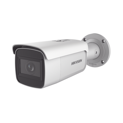 Bala IP 4 Megapixel / Lente Mot. 2.8 a 12 mm / 60 mts IR EXIR / Exterior IP67 / IK10 / WDR 120 dB / PoE / ACUSENSE (Evita Falsas Alarmas) / Entrada y Salida de Audio y Alarmas / MicroSD / ONVIF / ACUSEARCH