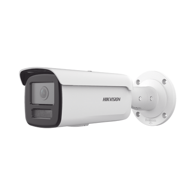 Bala IP 2 Megapixel / Lente 4 mm / 80 mts IR EXIR / Exterior IP67 / WDR 120 dB / PoE / ACUSENSE (Detección de Humanos y Vehículos) / MicroSD hasta 512 GB / ONVIF (Perfiles S, G, T)