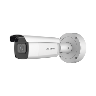 Bala IP 4 Megapixel / Lente Mot. 2.7 a 13.5 mm / 60 mts IR EXIR / Exterior IP67 / IK10 / WDR 120 dB / PoE + / AcuSense / Videoanaliticos Integrados / MicroSD