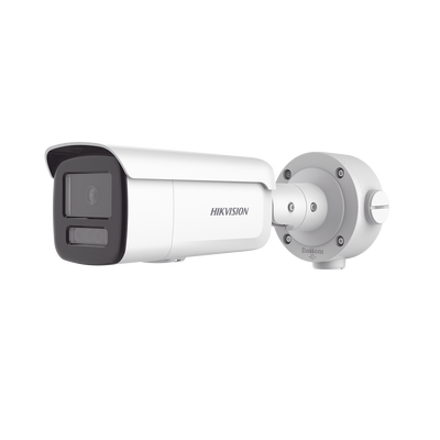 Bala IP 4 Megapixel / Lente 4 mm / Dual Light (60 mts IR + 60 mts Luz Blanca ) / Darkfighter S / Exterior IP67 / WDR 130 dB / 4 Analíticos: AcuSense, Deteccion Facial, Conteo de Personas por Cruce y Zona