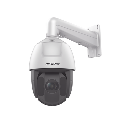 Domo PTZ IP 4 Megapixel / 25X Zoom / 150 mts IR / DARKFIGHTER / Exterior IP66 / WDR 120 dB / PoE+ / Entrada y Salida de Audio y Alarmas / MicroSD