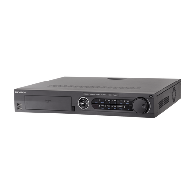 DVR 16 Canales TurboHD + 16 Canales IP/ 8 Megapixel/ 4 Bahías de Disco Duro / 4 Canales de Audio / Videoanalisis / 16 Entradas de Alarma / Arreglo RAID / Soporta POS