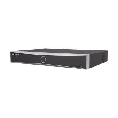 NVR 12 Megapixel (4K) / 16 canales IP / AcuSense (Evita Falsas Alarmas) / Reconocimiento Facial / 1 Bahía de Disco Duro  / HDMI en 4K / Sin Puertos PoE+