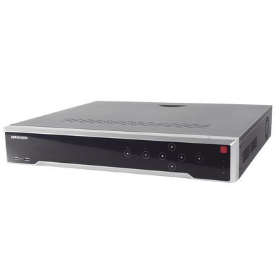 NVR 12 Megapixel (4K) / 16 canales IP / 16 Puertos PoE+ / Soporta Cámaras con AcuSense / 4 Bahías de Disco Duro / Switch PoE 300 mts / HDMI en 4K / Soporta POS