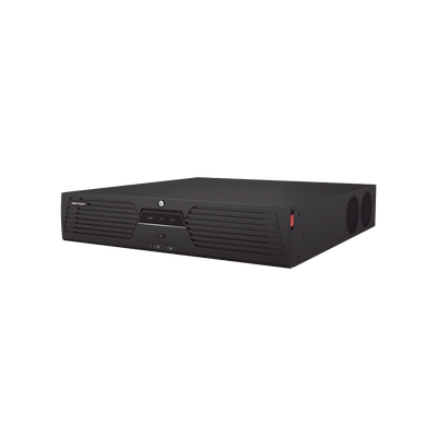 [Doble Poder de Decodificación] NVR 32 Megapixel (8K) / 128 Canales IP / AcuSense / ANPR / Conteo de Personas / Heat Map / 8 Bahías de Disco Duro / 2 Tarjetas de Red / Soporta RAID con Hot Swap / 2 HDMI en 8K / Soporta POS / Alarmas I/O