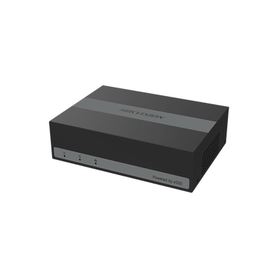 DVR 4 Megapíxel Lite/ 4 Canales TurboHD + 1 Canales IP / 15 Días de Grabación / Unidad de Estado Solido Incluido / H.265+ / Acusense Lite (Evita Falsas Alarmas) / Diseño Ultra Compacto / Extra Silencioso / eSSD de 480 GB