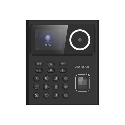Terminal Min Moe WiFi Administrable por Smartphone o Nube / Acceso y Asistencia / Huella, Facial y Tarjetas MIFARE / 500 rostros y 1,000 Huellas y Tarjetas / Detección de Cubrebocas / HikConnect